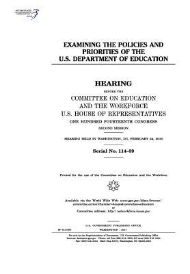 [521f4] %Full~ #Download! Examining the Policies and Priorities of the U.S. Department of Education: Hearing Before the Committee on Education and the Workforce - U.S. Congress !PDF~