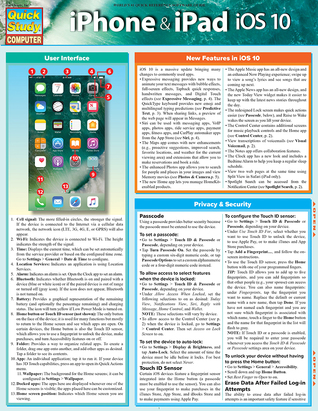 [524cc] ~Read% @Online~ iPhone iPad iOS 10: QuickStudy Laminated Reference Guide - Jennifer Zaczek *e.P.u.b~