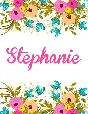 [2a5e5] ~Full# *Download% Stephanie: Personalised Stephanie Notebook/Journal for Writing 100 Lined Pages, Stephanie Girls Name Gift (White Floral Design) -  #ePub@