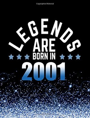 f2bed] #D.o.w.n.l.o.a.d@ Legends Are Born In 2001: Birthday Notebook/Journal For Writing 100 Lined Pages, Year 2001 Birthday Gift For Men, Keepsake (Blue & Black) -  *e.P.u.b^