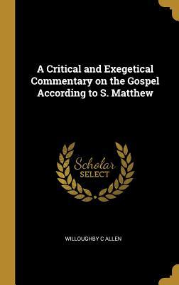 [df6c9] @F.u.l.l.! !D.o.w.n.l.o.a.d~ A Critical and Exegetical Commentary on the Gospel According to S. Matthew - Willoughby C Allen !ePub*