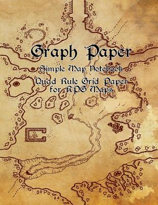 [da90d] *R.e.a.d! Graph Paper Simple Map Notebook Quad Rule Grid Paper for RPG Maps: Blank 120 Pages 8.5 x 11 Inch Square Grid Notebook -  *PDF*