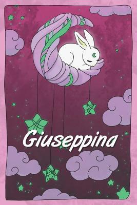 [61a1b] #Read~ ^Online~ Giuseppina: personalized notebook sleeping bunny on the moon with stars softcover 120 pages blank useful as notebook, dream diary, scrapbook, journal or gift idea - Jenny Illus #ePub~