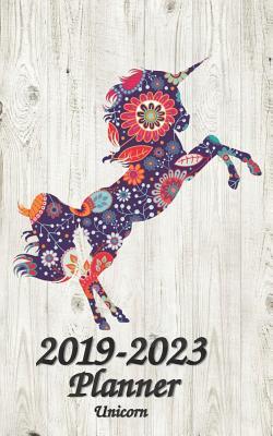 [bc43d] #R.e.a.d@ !O.n.l.i.n.e^ 2019-2023 Unicorn Planner: Five Year Monthly Planner Starting January 2019 - December 2023: Plan for a Happy Life Filled with Passion by Setting Goals ahead, Agenda, Journal, Schedule, Organizer, Notebook, To-Do List Task Wallet / Pocket Size 5x8 -  #e.P.u.b~